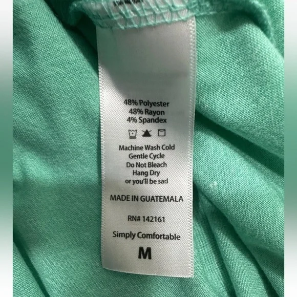 NWT LuLaRoe Julia Raglan Shirt Dress Women's Stretch Knit Midi Crew Neck Sz M - Picture 9 of 11